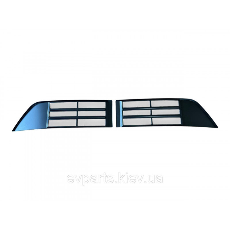 Защитная решетка радиатора матовая для BYD Tang L (Комплект 2 шт)