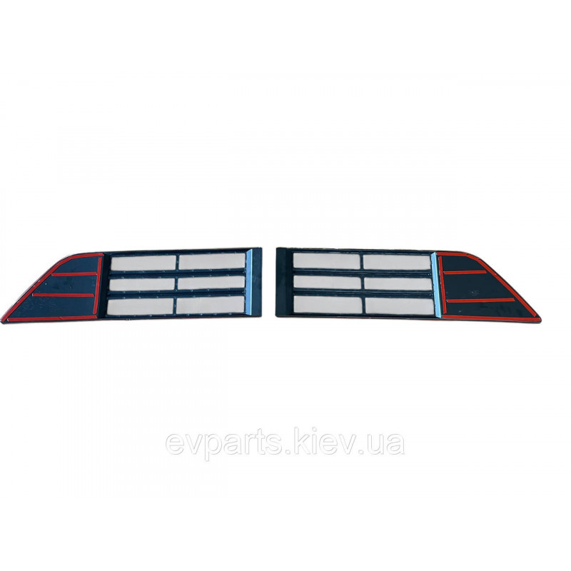 Защитная решетка радиатора матовая для BYD Tang L (Комплект 2 шт)