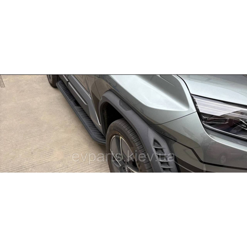Пороги / Підніжки пластико-алюмінієві для BYD Leopard 3 (2024–2026)