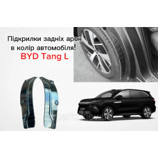 Локери / підкрилки задніх арок чорні глянцеві для BYD Tang L (2024–2026)