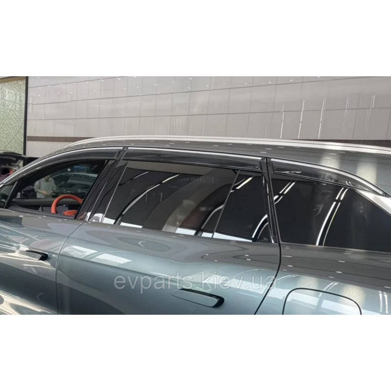 Вітровики / дефлектори вікон (повний комплект 6 елементів) для BYD Tang L EV / DM-p